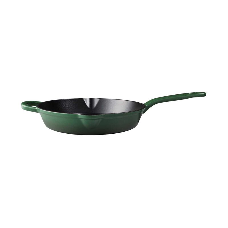 Maxwell & Williams Cast Iron Frypan English Racing Green 26cm Gift Boxed image number 0